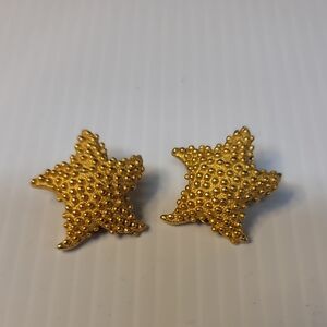 Vintage AK Starfish Clip On Earrings